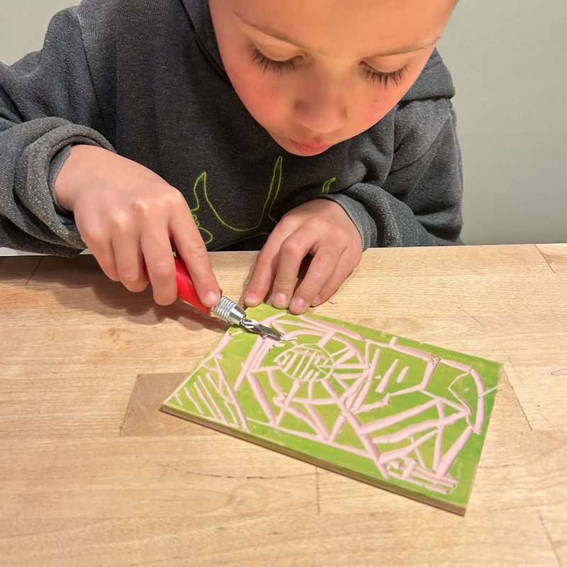 Printmaking carving