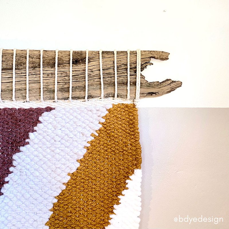 Loom weaving full view